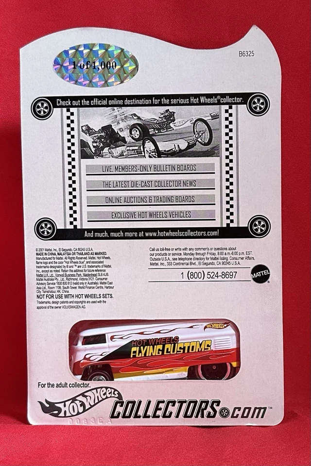 Autobús de arrastre VW exclusivo de caridad Hot Wheels Flying Customs 1 de 1000 firma. Casi nuevo Foto 4 de 4