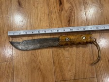 Handmade Bowie Knife with Wooden Handle Full Tang