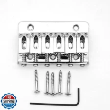 harpfeas 65MM Metal Fixed Hardtail Saddle Bridge Top Load Guitar Tailpiece Fo