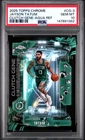 2025 TOPPS CHROME CLUTCH GENE AQUA REFRACTOR #CG-3 JAYSON TATUM 3/199 PSA 10