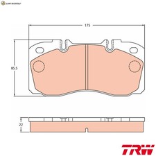 KIT PASTIGLIE FRENO FRENO A DISCO GDB5068 PER IVECO DAILY/LINE/Bus/VI/Van 3.0L 4cyl