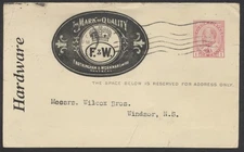 1913 Frothingham & Workman Hardware Advert PSC Montreal #P24 1c Edward