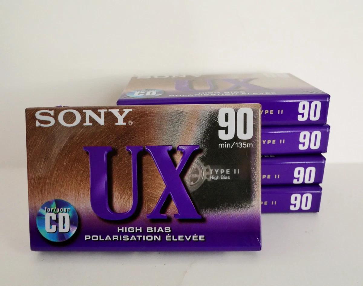 Lot de 5 cassettes Sony UX-S, chrome, type 2, pour Philippe - CD - Musique