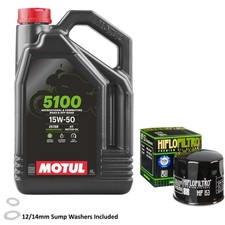1000 Monster S2R Oil & Filter Motul 5100 15w50 4L Ducati 1000 Monster S2R 2007