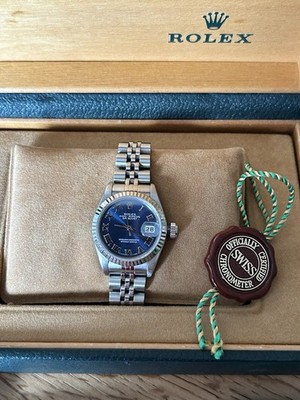 Lady Datejust 26mm B Ref. 79174 blaues Zifferblatt Jubilee Edelstahl Box&Papiere