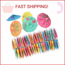 50 Pcs Cocktail Drink Umbrella Picks Toothpicks - Colorful Paper Toothpicks Co