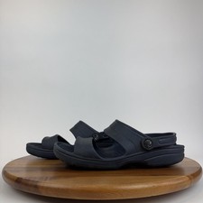 Mens Crocs Classic Blue Slip On Slingback Casual Slide Sandals Shoes Size 9 M