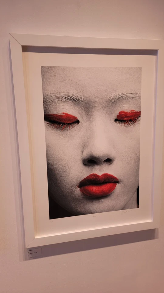 Geisha "Geigi" por Martin Rondeau, Firmado Original 36x24, Marco Calidad Museo Foto 2 de 4