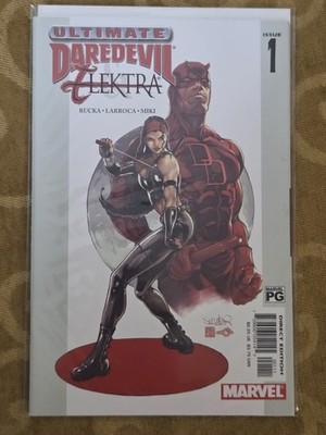 Ultimate Daredevil Elektra #1 Marvel Comic Book 2002 Direct Edition