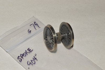 #ad HO scale steam locomotive PARTS driver wheel 79quot; spoke .278quot; gear $3.00
