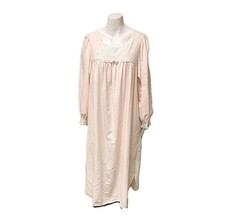 CHRISTIAN DIOR VINTAGE PINK LACE BODICE INSIGNIA CREST GOWN - Size SMALL