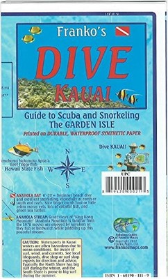 KAUAI HAWAII DIVE & SNORKELING GUIDE FRANKO MAPS By Franko Maps Ltd. *BRAND NEW*