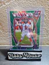 2021 Panini Mosaic - Will to Win Joe Burrow #WW-8 Green Mosaic Prizm
