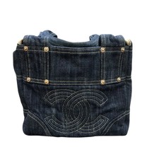 CHANEL Sparkling Denim Coco Mark A31985 Navy Denim 1145