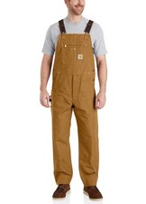 Carhartt Men's Iconic R01 Duck Bib Overall Carhartt Brown W50 x L30