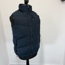 Timberland Medium Men’s Navy Blue Duck Down Gilet. Fair Condition