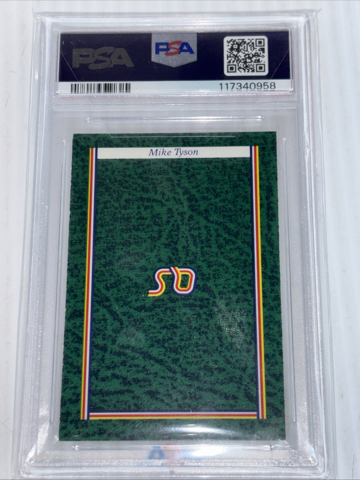 1986-87 A Question of Sport Game Mike Tyson (Left Hook) PSA 6 view 2