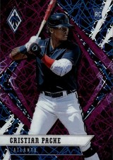 2021 Panini Chronicles Cristian Pache #23 Phoenix Purple Velocity Atlanta 4E
