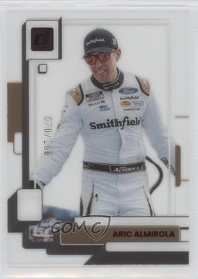 2023 Panini Chronicles Clearly Donruss Red 70/100 Aric Almirola #13 7m3