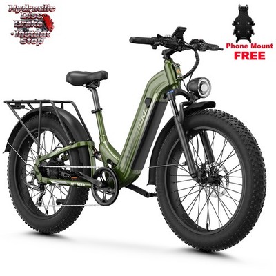 AIPAS 1800W MAX Ebike Electric bike 48V 17.5AH 26''Fat Tire Mountain e bike Adult