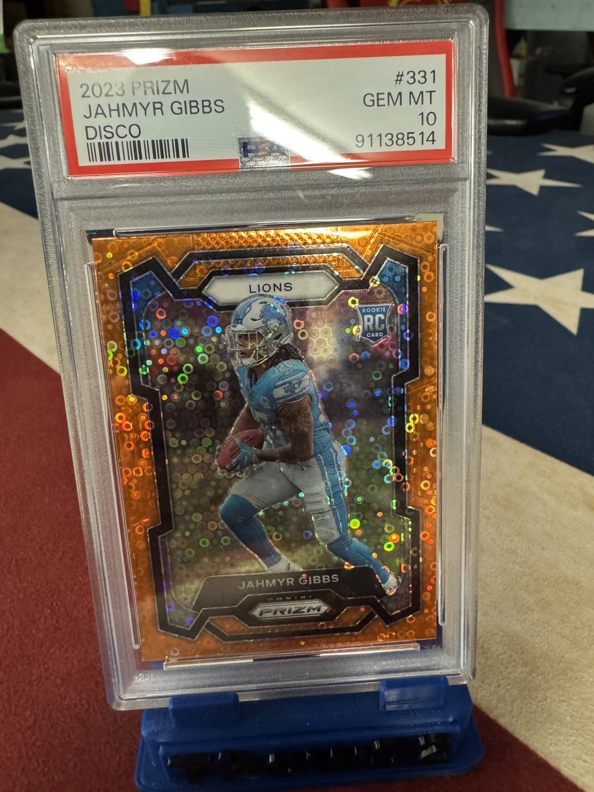 Jahmyr Gibbs Panini Prizm #331 Disco