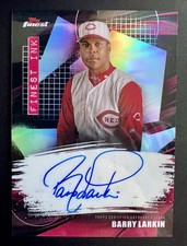 Barry Larkin 2026 Topps Finest Finest Ink Refractor Auto - Cincinnati Reds