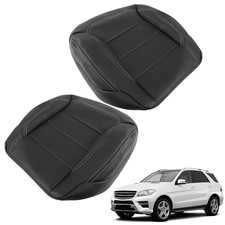 2Pcs Black Leather Front Bottom Seat Covers 2012-2015 ML250/350/400/500/550