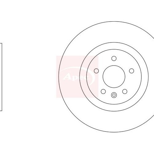 For VAUXHALL INSIGNIA Mk II B Z18 2017 on BRAKE DISC (FRONT) (SINGLE) DSK3487