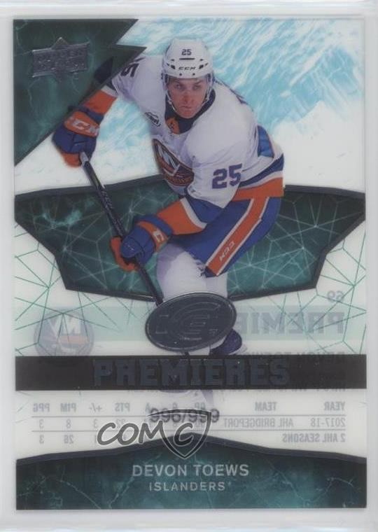 2018-19 Upper Deck Ice Premieres 996/999 Level 4 Devon Toews #69 Rookie RC 0l7u