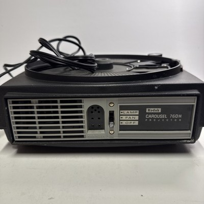 Kodak Carousel 760H Slide Projector W/Box Remote Cord NO SLIDE TRAY W/ Lens