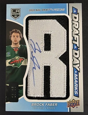 2024-25 SP Game Used Draft Day Marks BROCK FABER (RC) - Rookie Auto /35