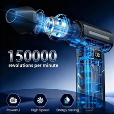 X8 Brushless Turbo Jet Fan 150000RPM Powerful Electric Air Blower Dust Cleaner