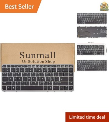 Laptop Keyboard Replacement with Backlit Without Pointer Compatible with HP E...