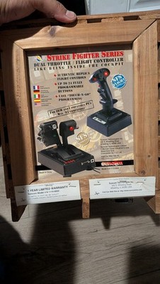 NEW Vintage Suncom Strike Fighter Series Flight Controller & Dual Throttle Set  