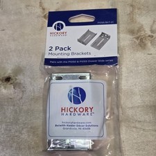 Hickory Hardware P1056/BKT-2C 2 Pack Drawer Slide Mounting Brackets