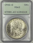 1902 O Morgan Silver Dollar $1 PCGS MS62 ‼️OGH / RATTLER - SUPER FROSTY‼️