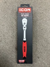 BRAND NEW 3/8" Drive Professional Flex Head Ratchet 90-Tooth With Comfort Grip