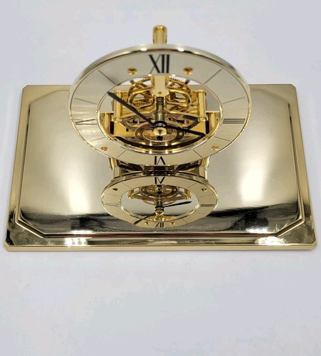 VTG Seiko Pyramid Quartz Triangle Skeleton Mantle Table Clock QAW109G WORKS - 第 16/24 張圖片