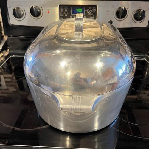 Vintage Magnalite 17qt GHC Aluminum Turkey Roaster X-Large Dutch Oven w/ Trivet - Picture 7 of 13