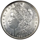 1883-S Morgan Dollar AU+ ALMOST UNC Details Cleaned A3038