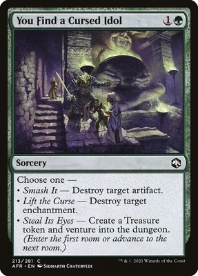 You Find a Cursed Idol (213) Adventures in the Forgotten Realms AFR MTG Magic