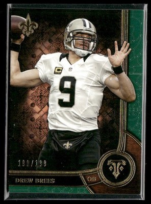 2015 Topps Triple Threads Emerald Drew Brees /199 #12 New Orleans Saints