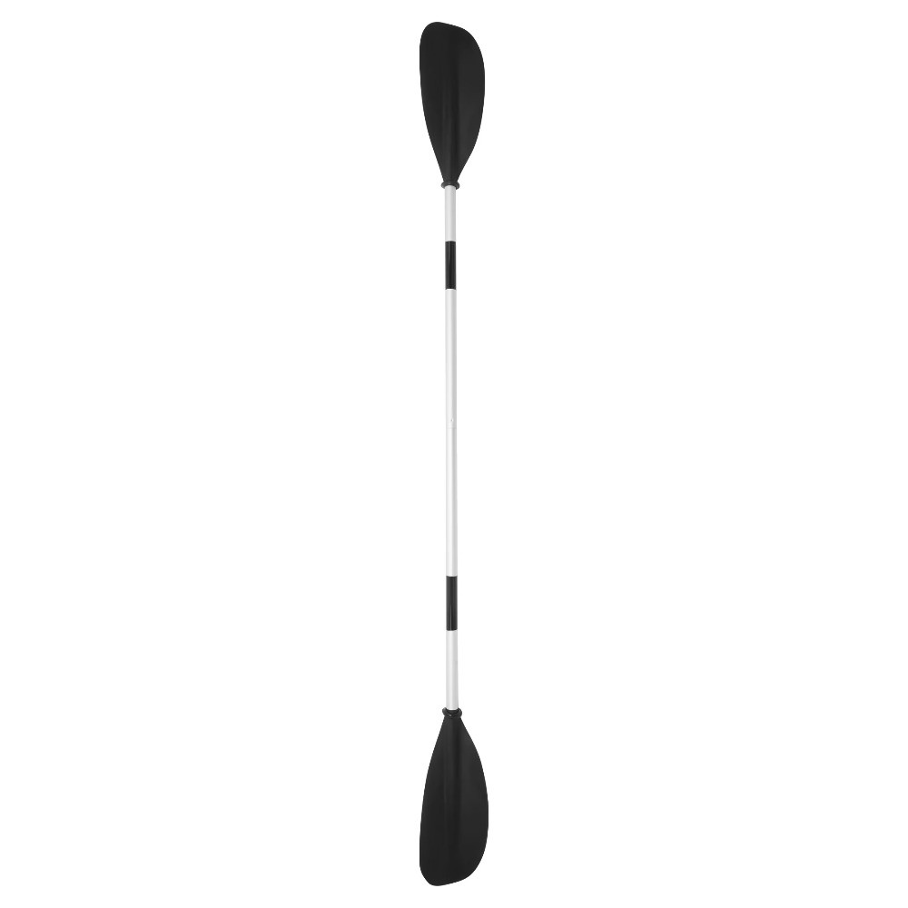 Black Aluminum and Plastic Adjustable 2-Piece Kayak Paddles,