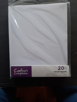 Crafter's Companion 20 Pcs White Mount Board Single Sided  11 x 9