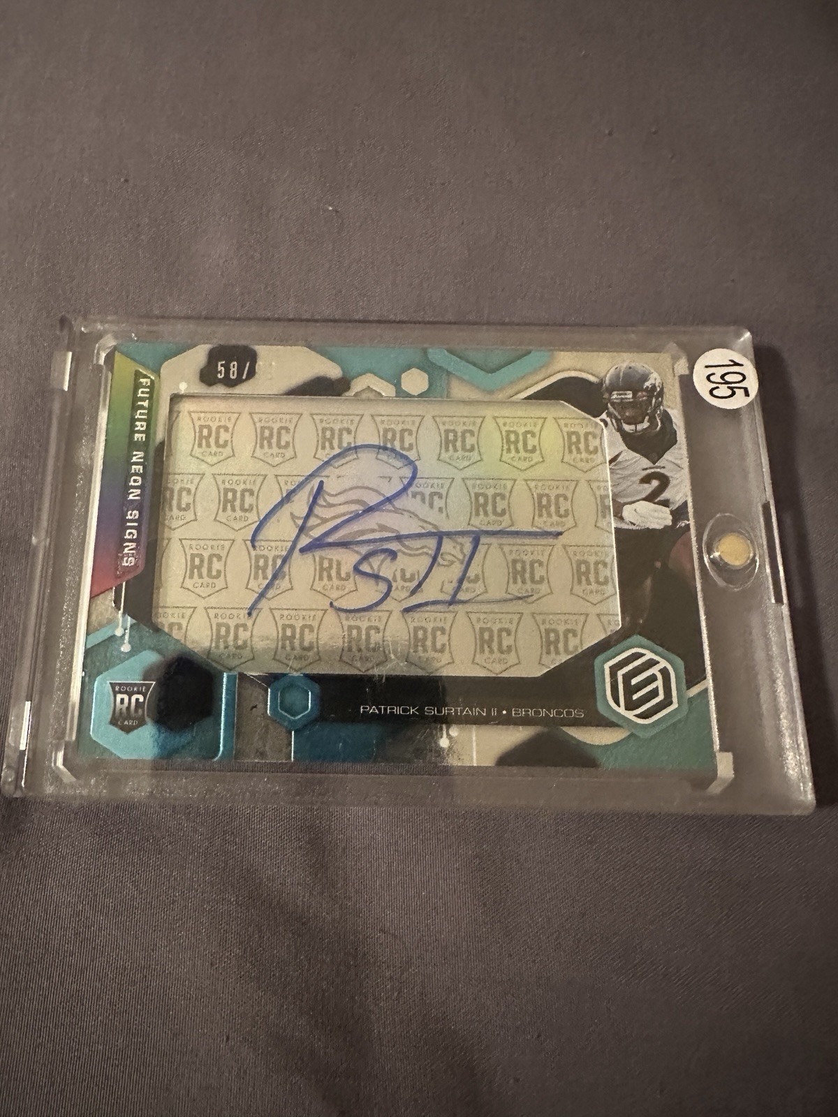 Patrick Surtain II Panini Elements Future Signs #FSPSU Base