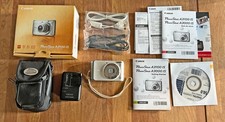 Canon PowerShot A3100 IS Digital Camera  Battery  Charger  Box  Manual WORKS