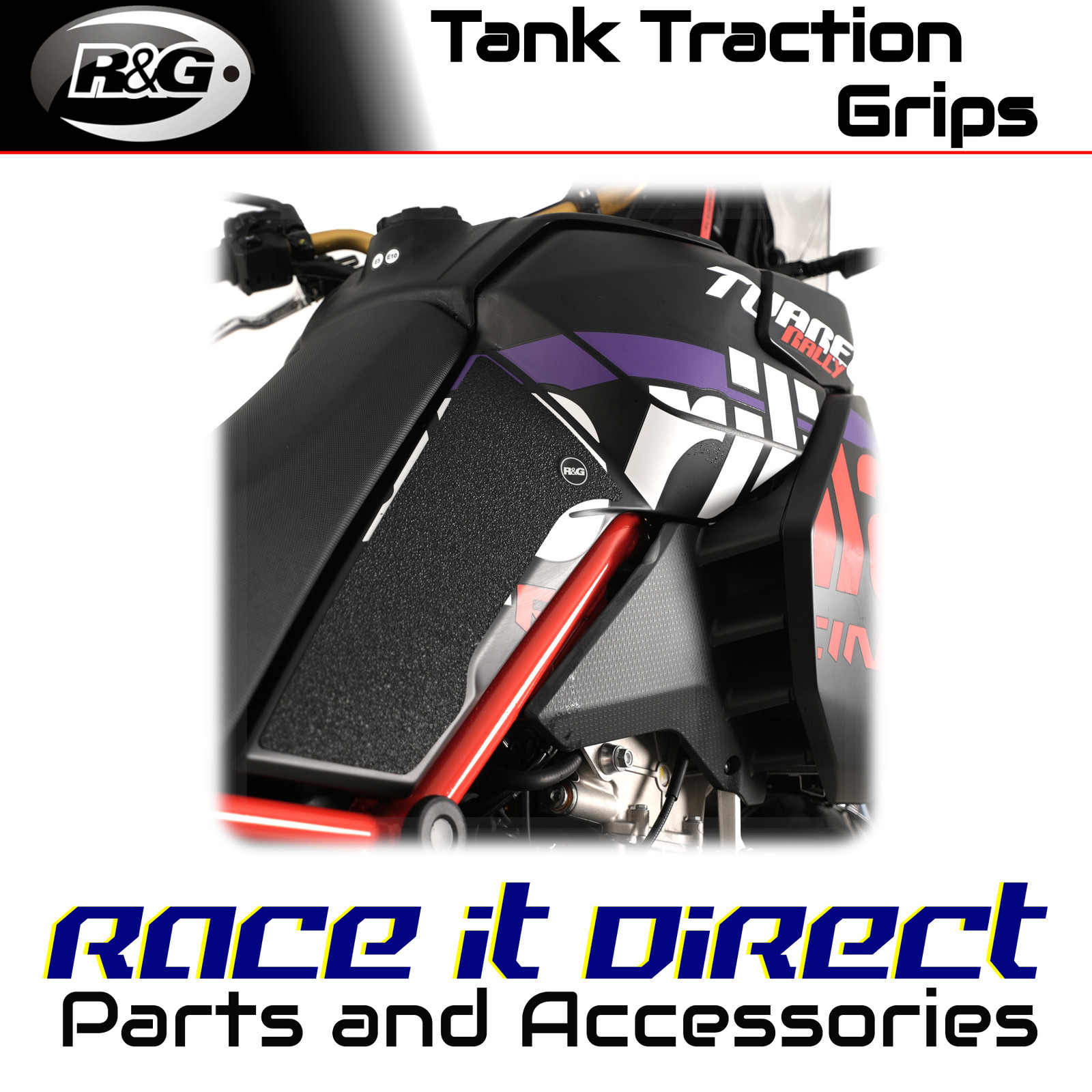 Tank Traction Grips for Aprilia Tuareg 660 2022-2026 R&G