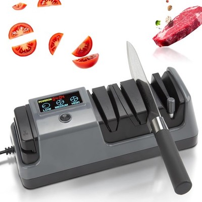 5 in 1 Electric Knife Sharpener-3 Rotational Speed Adjustable Knife Sharpener