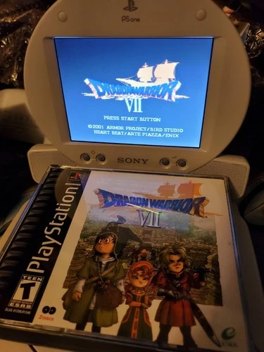 Dragon Warrior VII (Sony PlayStation 1, 2001) w/ manual & registration card