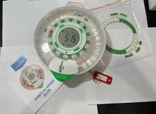 LiveFine Automatic Pill Dispenser 28-Day 9-Dose Adjustable Locking System